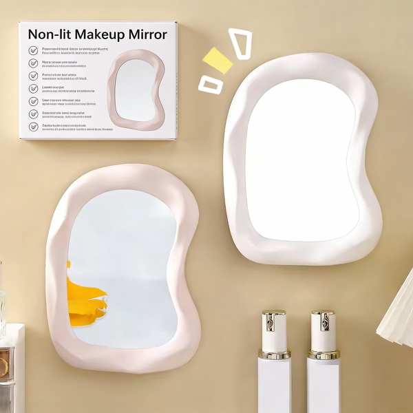 Makeup Mirror Manufacturer - High-Definition Decorative Mirrors Cosmetic Desktop Makeup Mirror Candy Color Round Silver Single-Sided