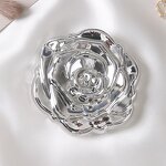 Pocket Mirror Manufacturer - OEM New Custom Logo Folding Handheld Mirror Compact Vanity Rose Pocket Mirror for Women Double-sided