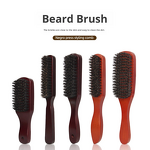 Beard Brush Manufacturer - Best-selling Boar Bristle Beard & Mustache Handled Brush for Men Shaving Beard Care Brush with Handle