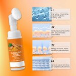Facial Cleanser Manufacturer - Private Label Turmeric Kojic Acid Facial Cleaning Mousse Skin Brightens Foam Cleanser