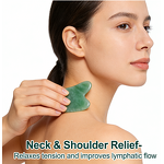 Facial Massager Set Manufacturer - Wholesale Natural Green Jade Roller Set Custom Logo Rose Facial & Body Massage Tools