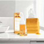 Facial Cleanser Set Manufacturer - Private Label Turmeric & Vitamin C Foaming Cleanser Set with Kojic Acid & Brush