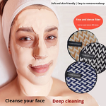 Makeup Remover Puff Manufacturer - Custom Water Makeup Remover Puff Two-tone Cotton Fabric Face Washing Sponge Pads