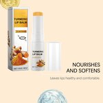 Lip Balm Manufacturer - 2026 New Arrived Turmeric Organic Vegan Lip Balm Beeswax Vitamin E Moisturizing Lip Care