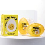 Bath Soap Manufacturer - Wholesale Whitening Skin Deep Cleaning Dirt Handmade Egg Soap Body Collagen Cleaning Acne Repair Facial Soap