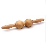 Body Massage Stick Manufacturer - Custom Logo Natural Wooden Therapy Lymphatic Drainage Wooden Stick Massager Back Roller