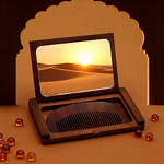 Makeup Mirror Manufacturer - Hot Selling Natural Bamboo Cute Compact Mirror Private logo Big Size Bear Compact Mirror for Girls