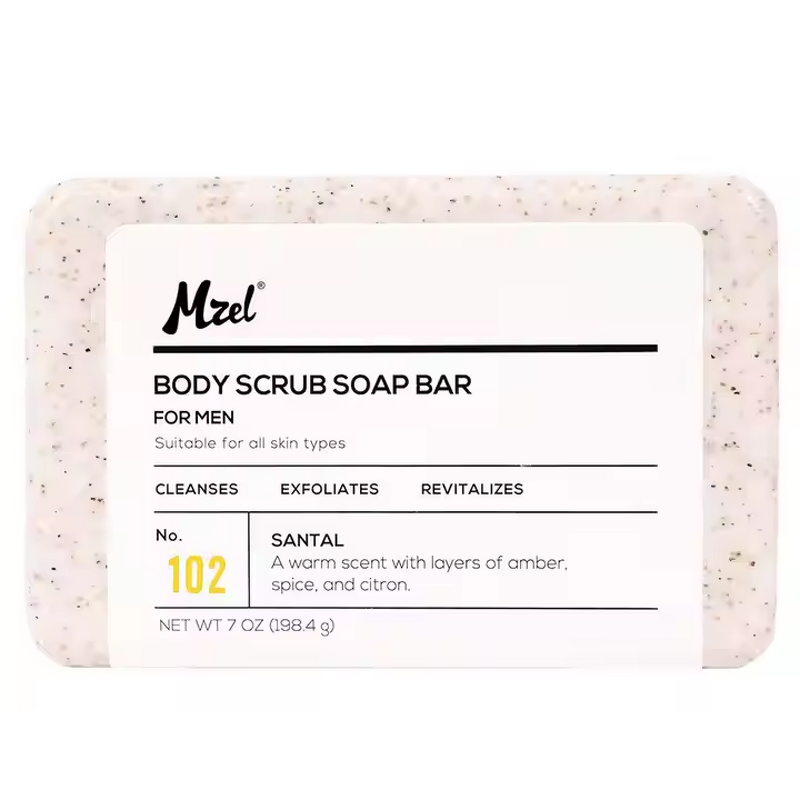 Soap Bar Manufacturer - Mzel Wholesale Best Natural Men's Exfoliating Body Scrub 7 oz