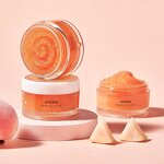 Lip Treatment Set Manufacturer - Private Label Natural Peach Repair Balm Mask Scrub