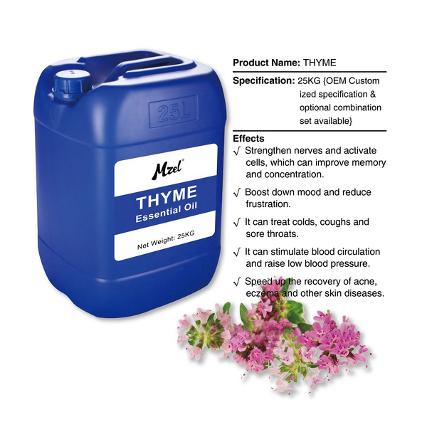 Thyme Essential Oil Manufacturer - Mzel Wholesale Price Natural Wild Oil Bulk