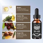 Beard Growth Kit Manufacturer - with Oil Balm Comb Massager Gifts for Men