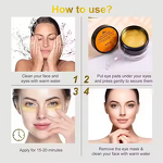 Under Eye Patches Manufacturer - Private Label Natural Crystal 24k Gold Collagen Skin Care