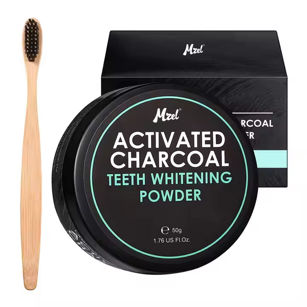 Teeth Whitening Powder Manufacturer - Private Label 100% Natural Activated Charcoal with Toothbrush