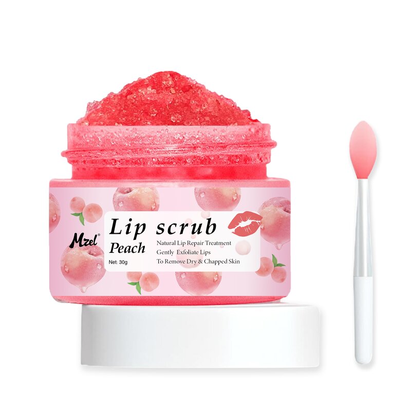Lip Scrub Manufacturer - Private Label Natural Peach Exfoliator for Chapped Dry Lips