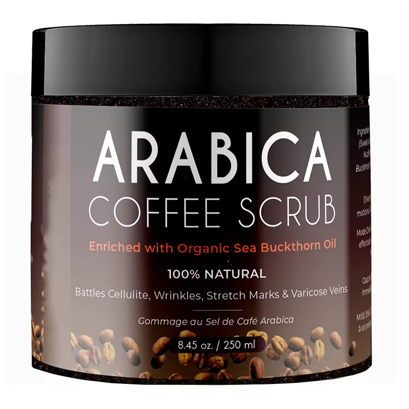 Face Scrub Manufacturer - Private Label Coconut Oil Arabica Coffee Exfoliator for Soft Skin