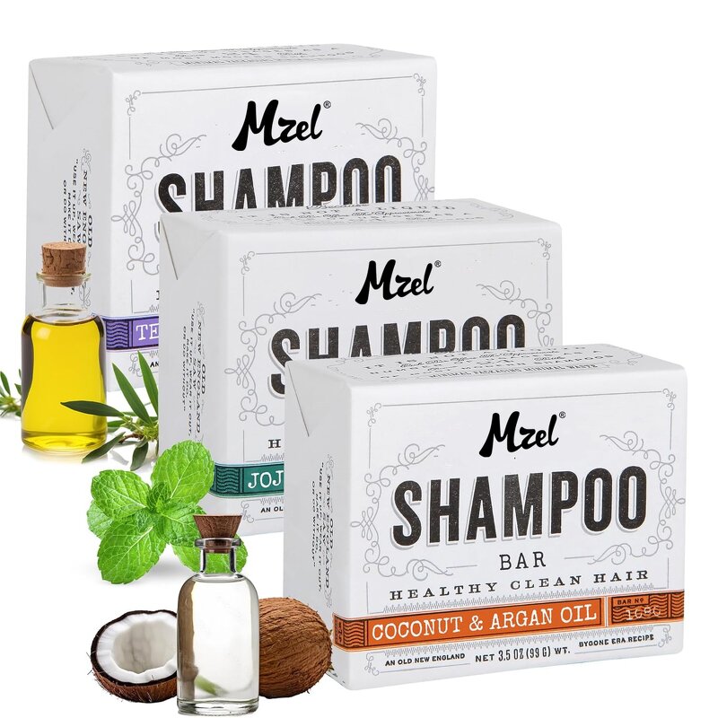 Shampoo Bars Manufacturer - with Tea Tree Jojoba Peppermint Coconut Argan Oils Nourishes