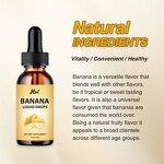 Banana Liquid Drops Manufacturer - Private Label Organic Natural 60ml Dietary Supplement