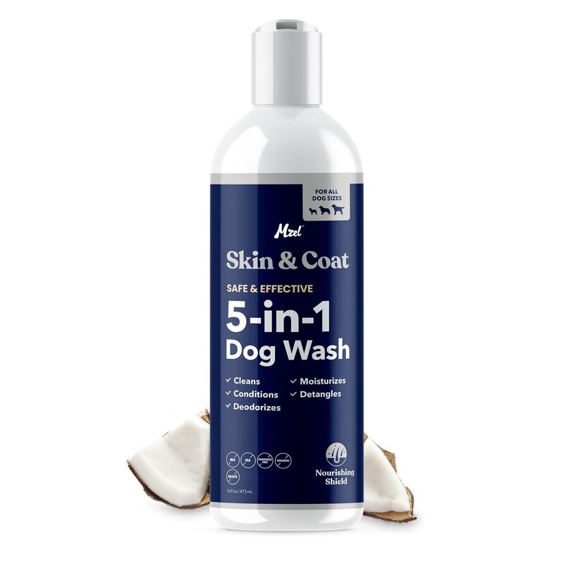 Dog Wash and Conditioner Manufacturer - All Natural 5-in-1 for Allergies Dry Itchy Skin
