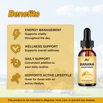 Banana Liquid Drops Manufacturer - Private Label Organic Natural 60ml Dietary Supplement