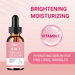 Facial Serum Manufacturer - 4 in 1 Anti Aging with Vitamin C E Hyaluronic Acid Nicotinamide