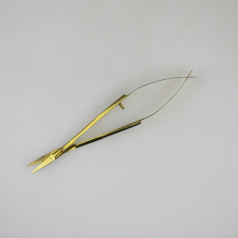 Micro Scissor Factory - OEM Black Stainless Steel Pointed Tip Cuticle Scissor