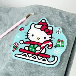 睫毛支架供应商-批发亚克力圣诞Hello Kitty磁贴