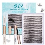 睫毛延长工厂-批发手工单簇貂毛DIY