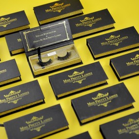 假睫毛供应商-OEM整条3D人造貂毛柔软合成素食