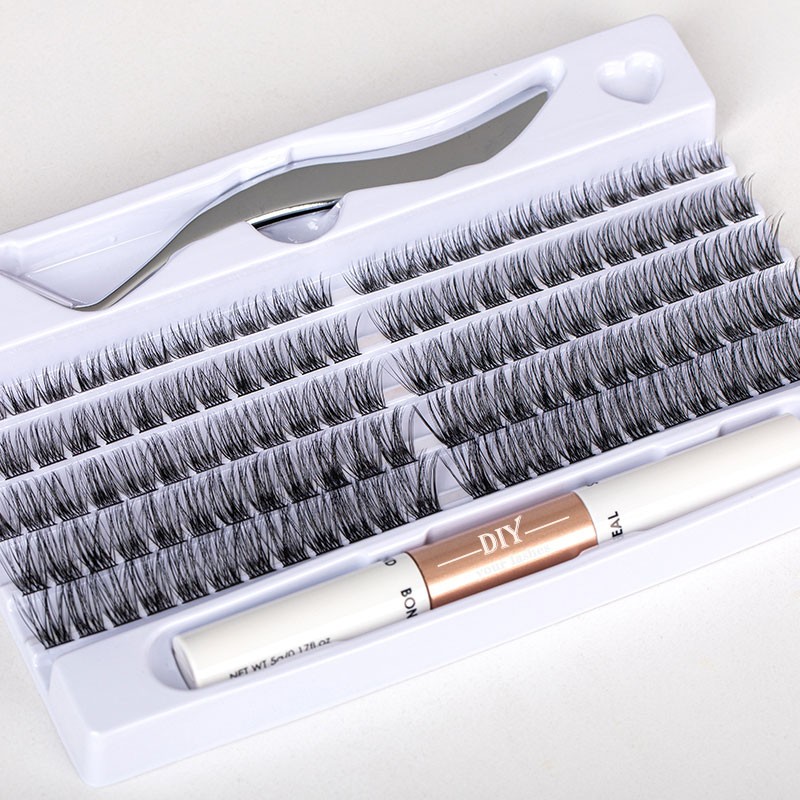 Eyelash Extension Manufacturer - Wholesale 3D Fluffy Mink Cluster Colorful Silk