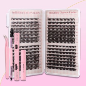 Eyelash Extension Supplier - Wholesale New DIY Single Cluster Set 640 Mixed