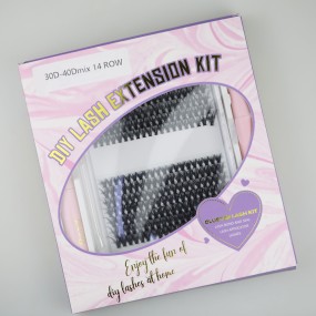 睫毛套生产商-OEM翼式毛簇缎带预切