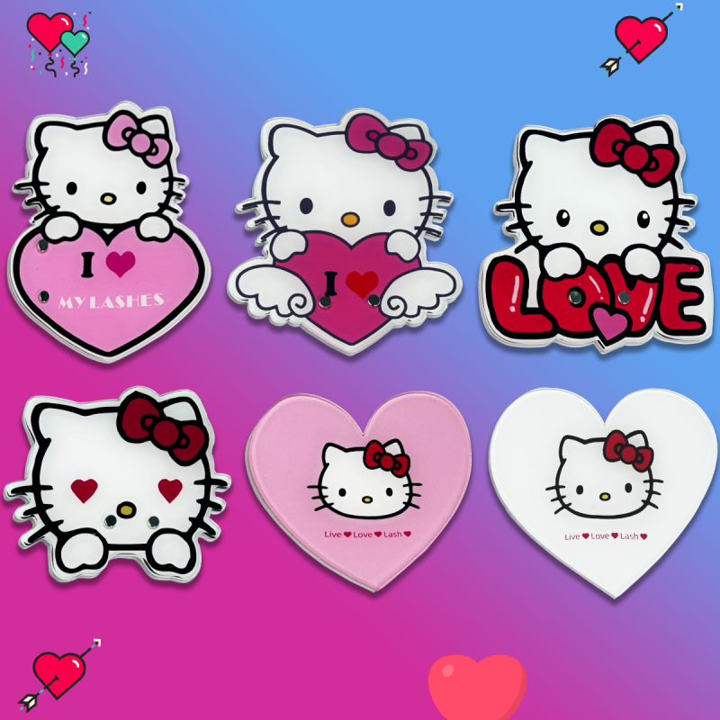 Lash Holder Factory - OEM Customizable Hello Kitty Valentine Magnetic Tile