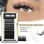 Eyelash Extension Factory - OEM Black Cashmere Mink Silk Full Strip Volume