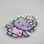 睫毛板工厂-OEM白色亚克力Hello Kitty磁力延长贴