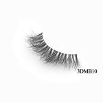 貂毛睫毛供应商-OEM透明带3D条裸带美容产品