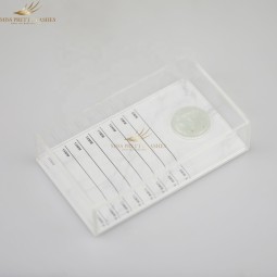 睫毛贴工厂-OEM定制标志亚克力泡泡女孩粉色支架