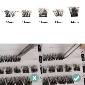 Eyelash Extension Factory - Wholesale 3D Fluffy Mink Human Hair Colorful