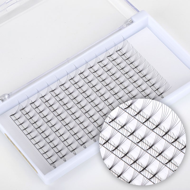 Premade Fans Manufacturer - OEM Luxury 3D-20D Short Stem Pointy Base PBT