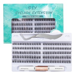 DIY睫毛套生产商-OEM 120簇簇状延长套供应商