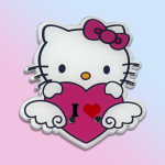睫毛支架工厂-OEM可定制Hello Kitty情人节磁贴