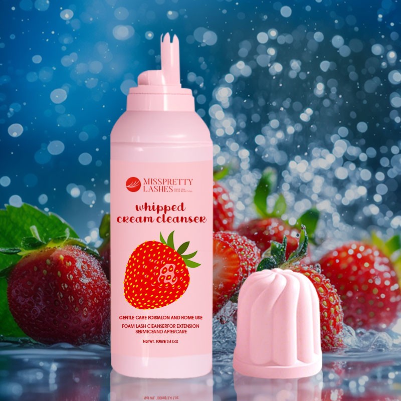 Lash Shampoo Manufacturer - OEM Pink Strawberry Foam Effective Cleaning Remover