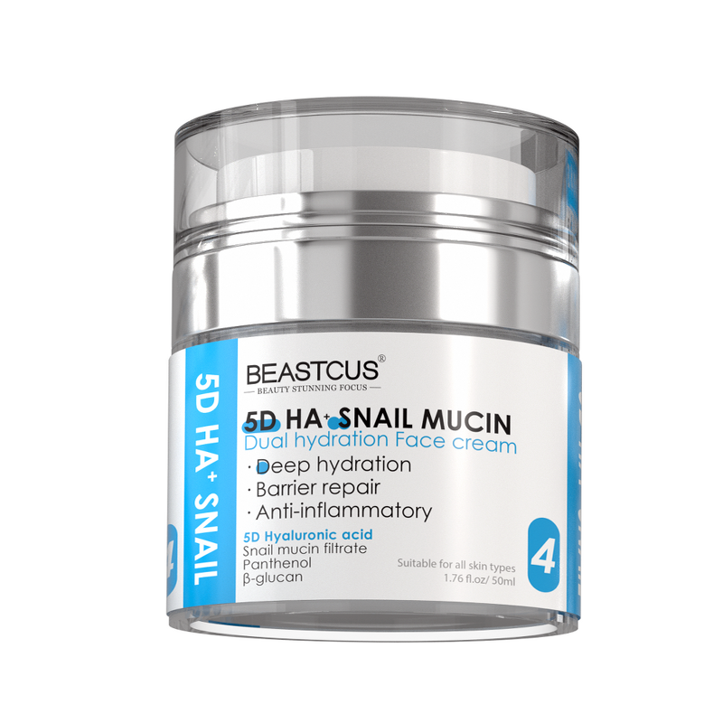 Face Cream Manufacturer - 5D Hyaluronic Acid Snail Panthenol - Anti-Aging Whitening