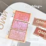 Blush Palette Manufacturer - QMN Private Label - 3 Color Matte Pearl Bronzer Face Powder