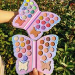 Eyeshadow Palette Manufacturer - Custom Empty Makeup Shimmer Matte Glitter Blue Butterfly
