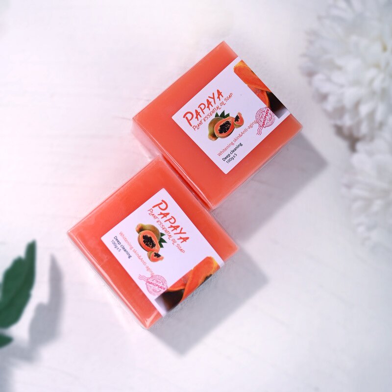 Soap Manufacturer - Turmeric Papaya Handmade Vitamin C Whitening Antiseptic Moisturizing Fruity