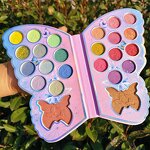 Eyeshadow Palette Manufacturer - Custom Empty Makeup Shimmer Matte Glitter Blue Butterfly