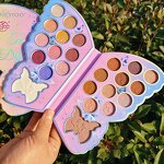 Eyeshadow Palette Manufacturer - Custom Empty Makeup Shimmer Matte Glitter Blue Butterfly