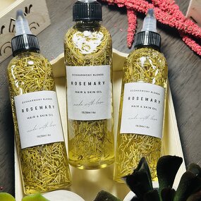 Hair Growth Oil Manufacturer - Homemade Herbal Vegan Olive Jojoba Castor Rosemary Avocado Peppermint