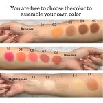 Sculpting Trio Manufacturer - 3 In1 Blendable Cream Bronzer Powder Blush and Highlighter