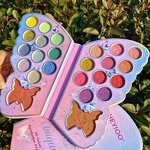 Eyeshadow Palette Manufacturer - Custom Empty Makeup Shimmer Matte Glitter Blue Butterfly